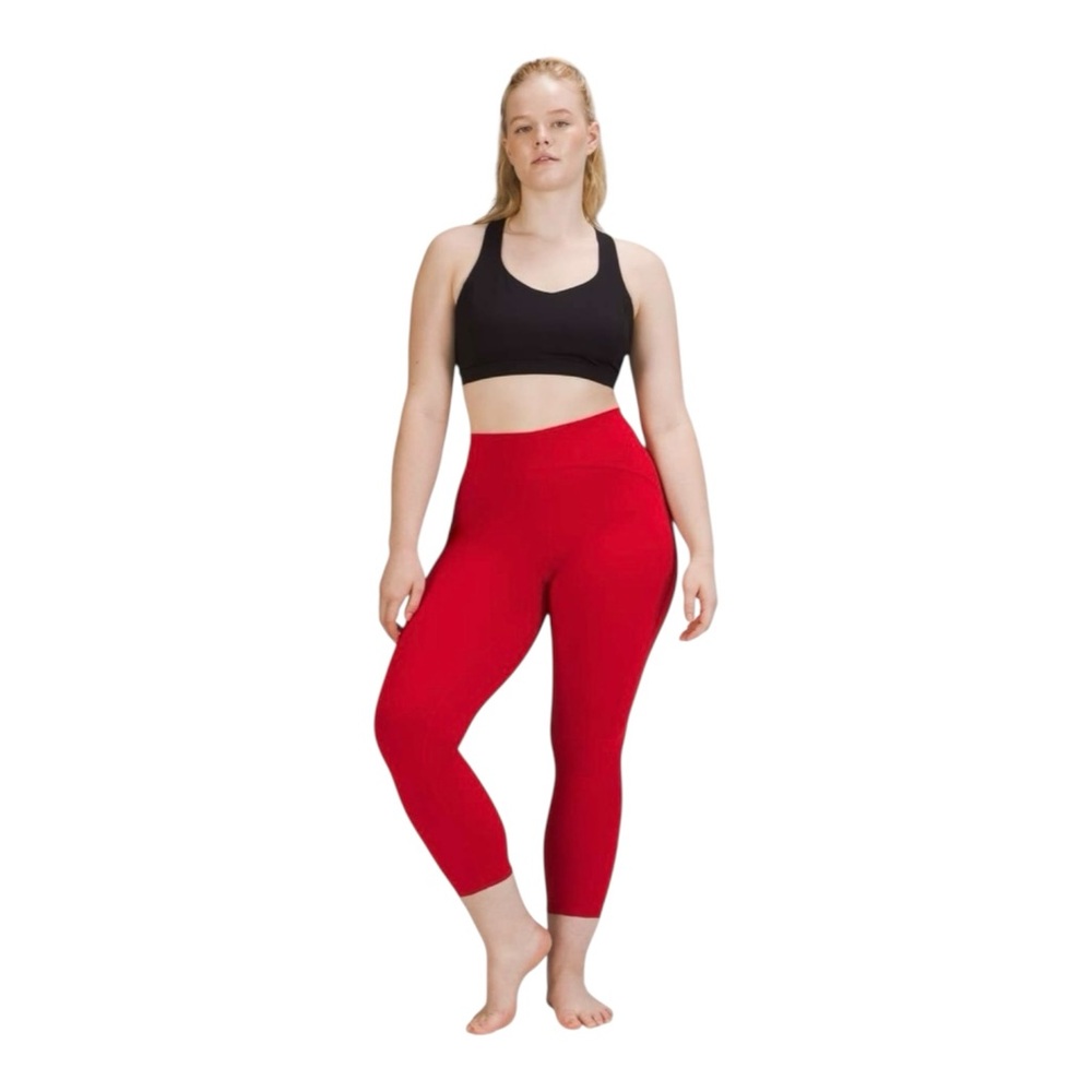 Lululemon Instill High-Rise Tight 25" Dark Red women’s size 2 - Picture 1 of 11